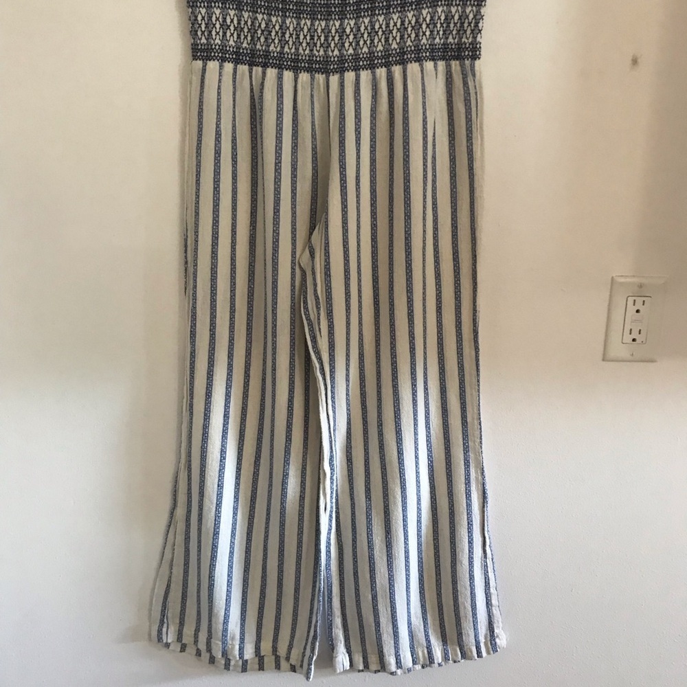 Indigo Rein Pants Blue Off White Stripe Women’s Large
